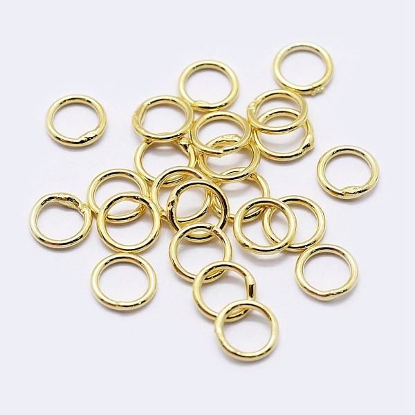

PandaHall 925 Sterling Silver Round Rings, Soldered Jump Rings, Closed Jump Rings, Golden, 19 Gauge, 5x0.9mm, Inner Diameter: 3mm Sterling...