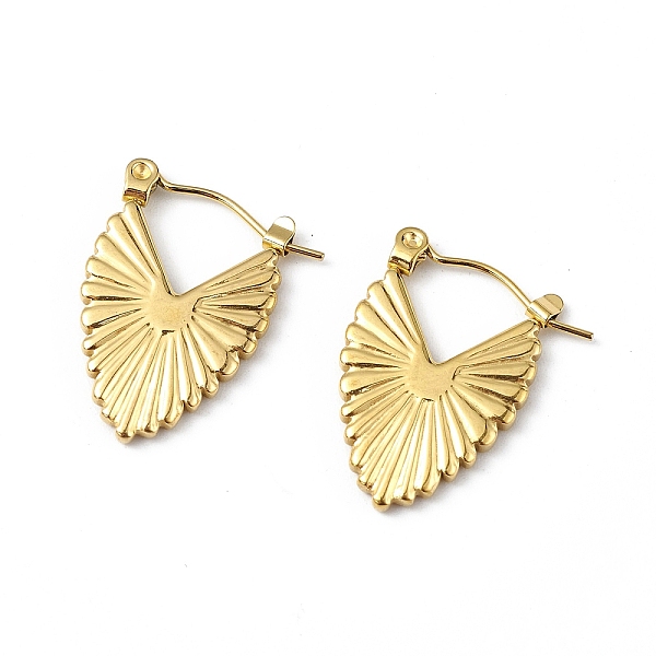 

PandaHall Ion Plating(IP) 304 Stainless Steel Teardrop Thick Hoop Earrings for Women, Golden, 21.5x14x2mm, Pin: 0.6mm 304 Stainless Steel...