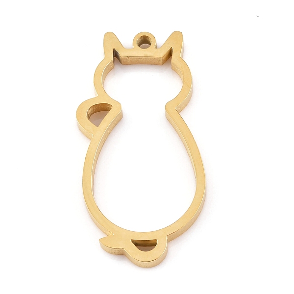 

PandaHall Ion Plating(IP) 304 Stainless Steel Open Back Bezel Pendants, Double Sided Polishing, For DIY UV Resin, Epoxy Resin, Pressed...