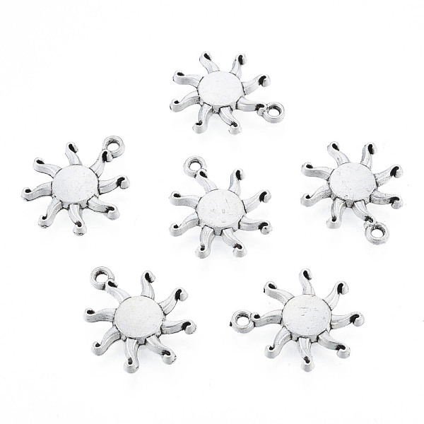 

PandaHall Tibetan Style Alloy Pendants, Cadmium Free & Lead Free, Sun, Antique Silver, 19x16x2mm, Hole: 1.6mm, about 1000pcs/1000g Alloy Sun