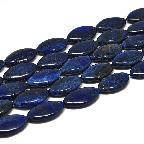 

PandaHall Natural Lapis Lazuli Beads Strands, Horse Eye, 30~31x18~18.5x6.5~7mm, Hole: 1mm, about 13pcs/strand, 15.35''(39cm) Lapis Lazuli...