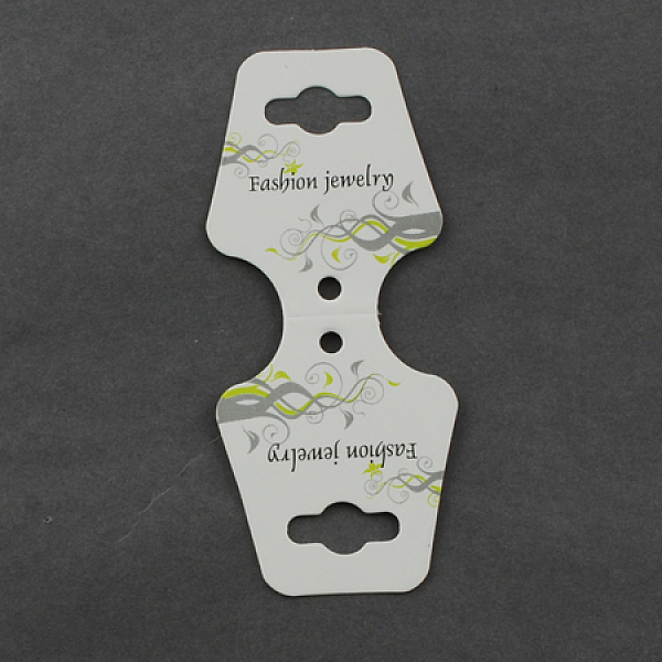 

PandaHall Cardboard Bracelet Displays Cards, White, 90x40x0.4mm Paper Trapezoid White