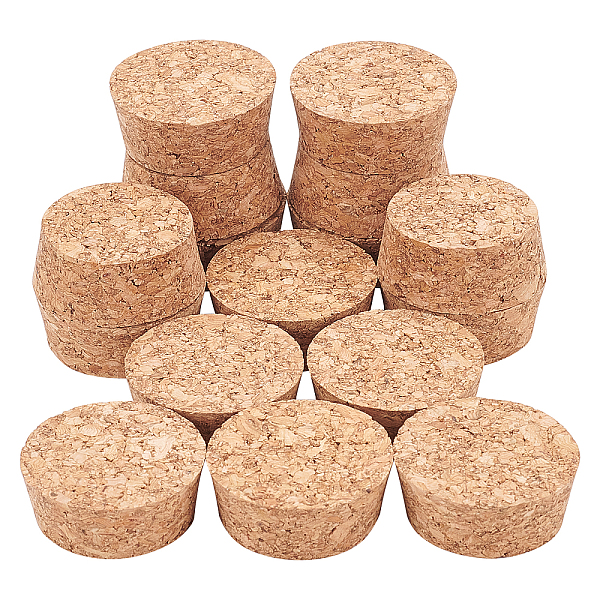 PandaHall BENECREAT 16pcs Wooden Tapered Cork Plugs, BurlyWood Soft Wood Corks for Wine Beer Bottle Crafts, 4.3cm in Diameter Wood Trapezoid...