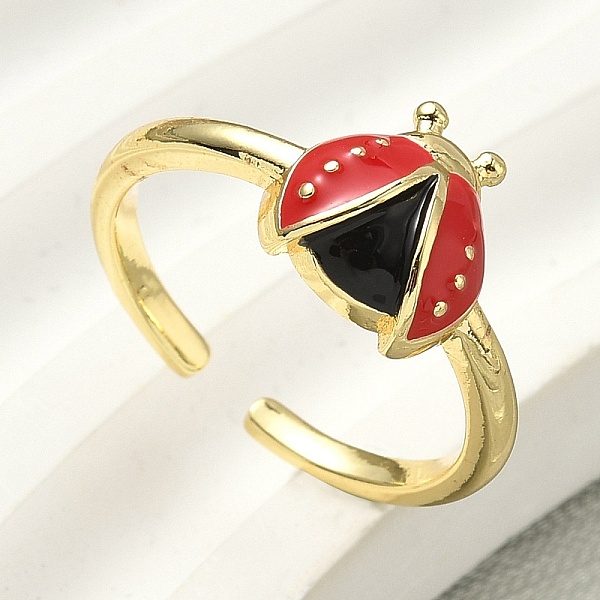 Brass Enamel Cuff R… - image