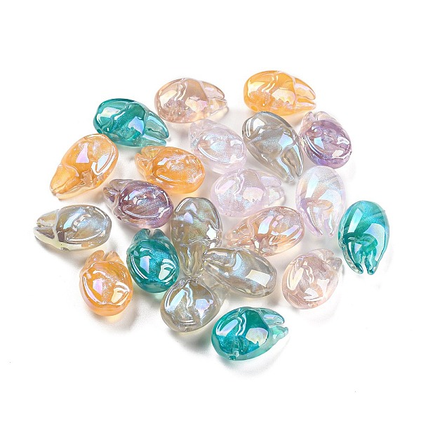 

PandaHall Acrylic Beads, Ice Ieauty Effect, Crab Claw, Mixed Color, 14x22x10mm, Hole: 1.6mm Acrylic Crab Multicolor