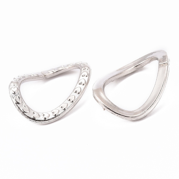 

PandaHall CCB Plastic Links, Ring, Platinum, 35x27x3mm Plastic Ring