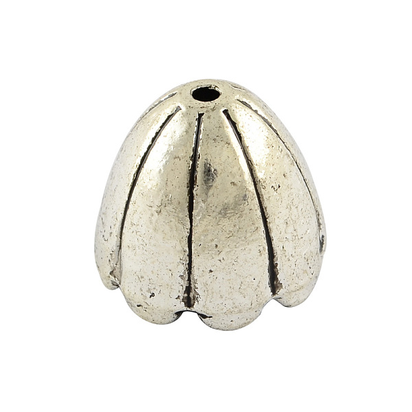 

PandaHall Tibetan Style Alloy Multi-Petal Bead Caps, Cadmium Free & Nickel Free & Lead Free, Antique Silver, 17.5x16mm, Hole: 2mm, Inner...