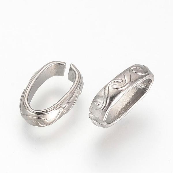 

PandaHall 304 Stainless Steel Quick Link Connectors, Linking Rings, Oval, Stainless Steel Color, 13x8x3mm 304 Stainless Steel Oval
