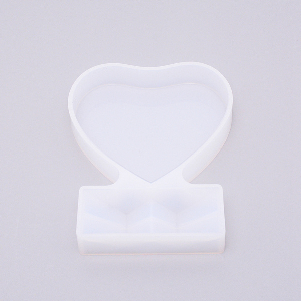 

PandaHall Heart Photo Frame Silicone Molds, Resin Casting Molds, For UV Resin, Epoxy Resin Jewelry Making, White, 133x106x20mm Silicone...
