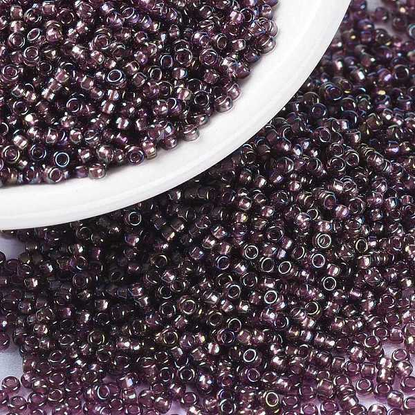 

PandaHall MIYUKI Round Rocailles Beads, Japanese Seed Beads, (RR3749) Fancy Lined Old Rose, 15/0, 1.5mm, Hole: 0.7mm, about 27777pcs/50g..., Purple