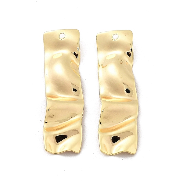 

PandaHall Brass Pendants, Irregular Rectangle, Real 18K Gold Plated, 36x10x2mm, Hole: 1.2mm Brass Rectangle