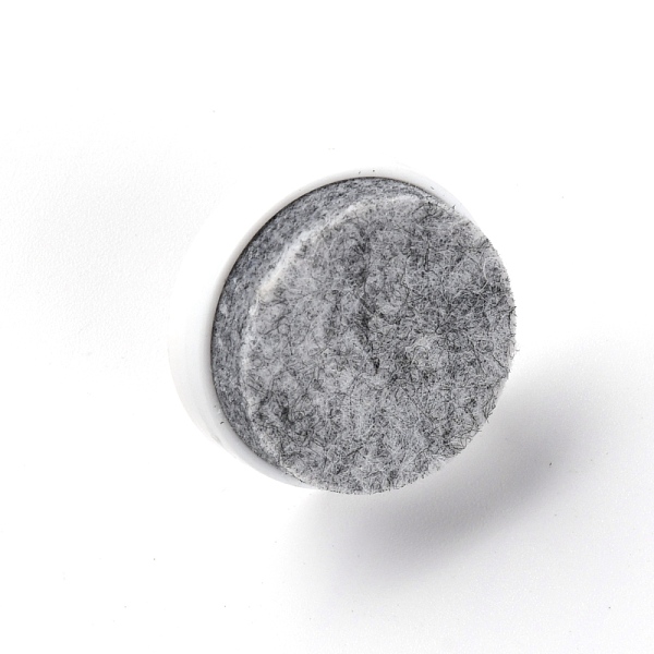 

PandaHall (Clearance Sale)Felt Pad Nail Stud, Furniture Table Leg Protector, Platinum Plated Iron Pin, White, 26.5x24mm Plastic White
