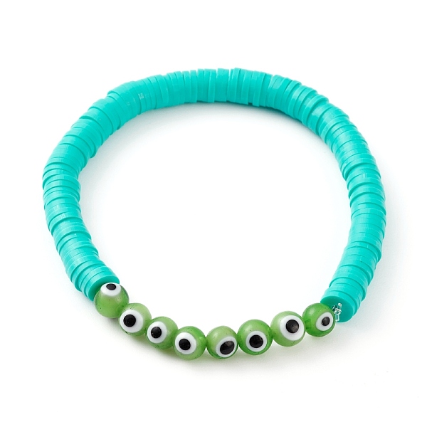 Polymer Clay Heishi Beads Stretch Bracelets