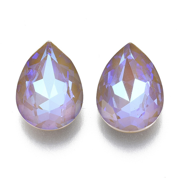 

PandaHall Pointed Back K9 Glass Rhinestone Cabochons, Mocha Fluorescent Style, Random Color Back Plated, Faceted, Teardrop, Greige..., Multicolor