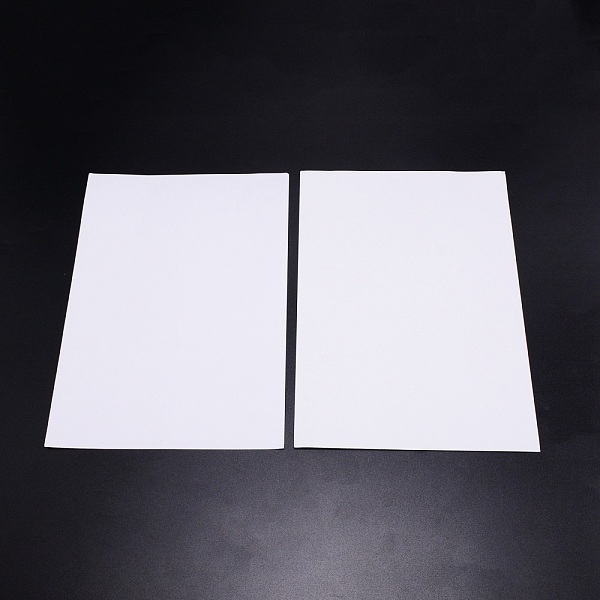 

PandaHall 100Pcs Blank Printing Paper Adhesive Stickers, Rectangle, White, 298x211x0.2mm, 6pcs/sheet Paper Rectangle White