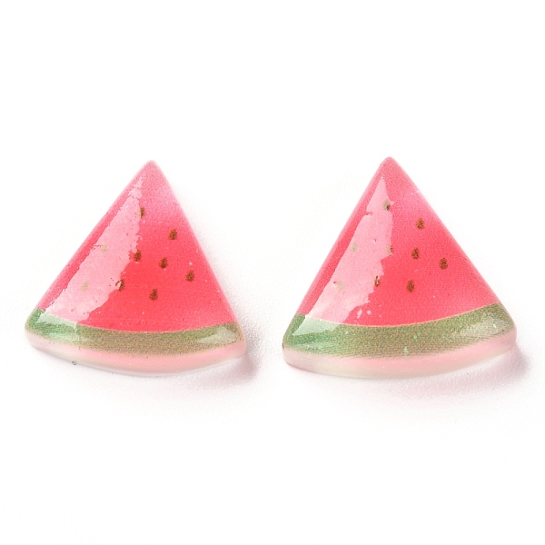 

PandaHall Transparent Resin Decoden Cabochons, Watermelon, Red, 17.5x18x6.5mm Resin Fruit Red
