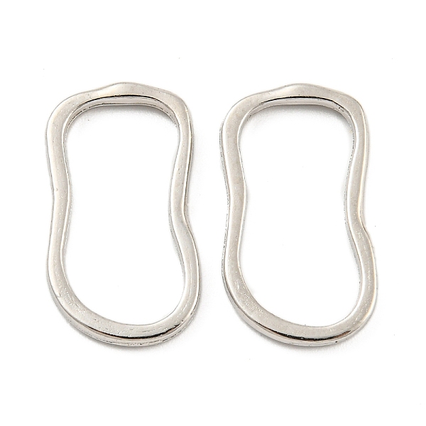 

PandaHall Alloy Linking Rings, Oval, Platinum, 20x11x1.5mm, Inner Diameter: 18x8mm Alloy Oval