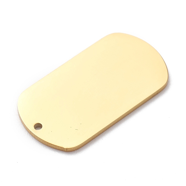 

PandaHall 304 Stainless Steel Pendants, Stamping Blank Tag, Rectangle, Golden, 25x13.5x1mm, Hole: 1.2mm 304 Stainless Steel Rectangle
