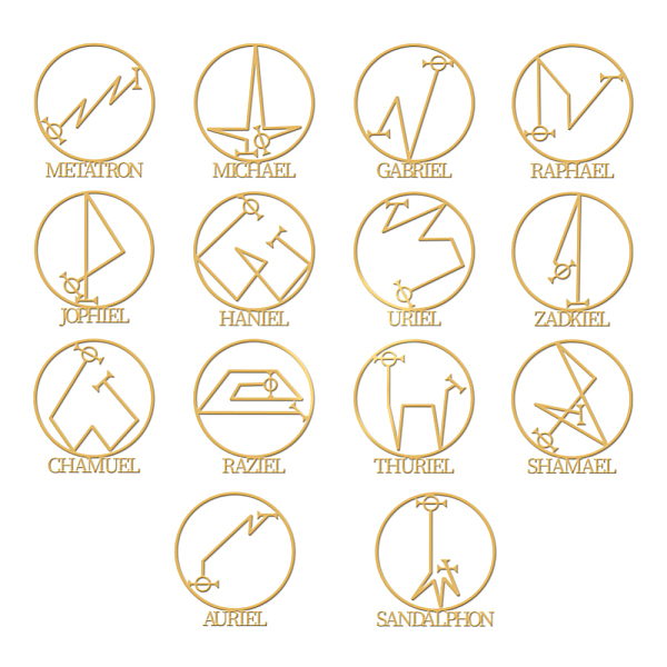 

PandaHall 14Pcs Angel Energy Sign Nickel Metal Decorative Stickers, Golden, Angel Energy Sign, 40x40mm Nickel Others