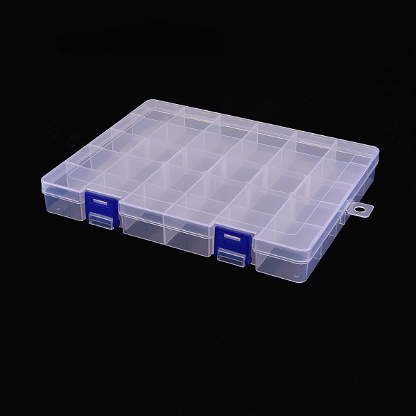

PandaHall Polypropylene(PP) Bead Storage Container, 30 Compartment Organizer Boxes, with 5Pcs Adjustable Dividers, Rectangle, Clear...