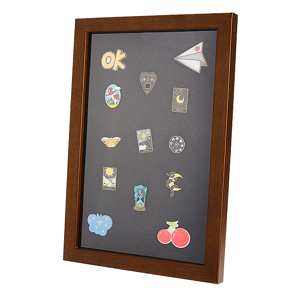 

PandaHall Wood with Paper Photo Frame, Badge Storage Decorative Picture Frame, Rectangle, Camel, 334x231x20.5mm, Inner Diameter: 191x298mm..., Brown