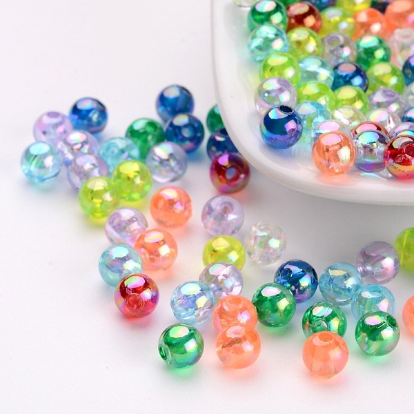 

PandaHall Eco-Friendly Transparent Acrylic Beads, Round, AB Color, Mixed Color, 3mm, Hole: 1.5mm, about 40000pcs/500g Acrylic Round..., Multicolor