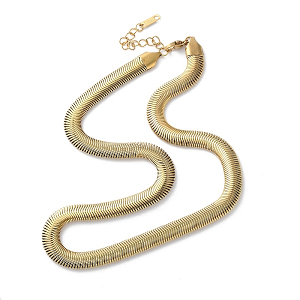316 Surgical Stainless Steel Flat Snake Chain Necklaces