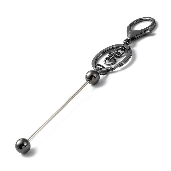 Alloy Bar Beadable Keychain For Jewelry Making DIY Crafts