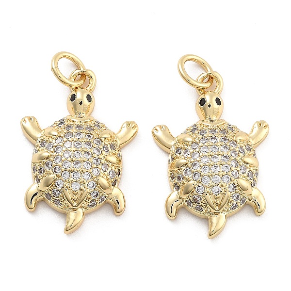 

PandaHall Brass Pave Clear Cubic Zirconia Pendants, Tortoise, with Jump Ring, Tortoise, 21x14x5mm, Hole: 5mm Brass+Cubic Zirconia Tortoise...