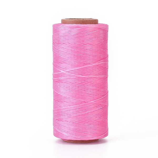 

PandaHall Waxed Polyester Cord, Micro Macrame Cord, Waxed Sewing Thread, Flat, Pearl Pink, 0.8mm, about 284.33 yards(260m)/roll Waxed...
