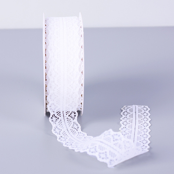 

PandaHall 25 Yards Flat Cotton Lace Trims, Flower Lace Ribbon for Sewing and Art Craft Projects, White, 1-1/8 inch(30mm), 25 Yards/Roll...