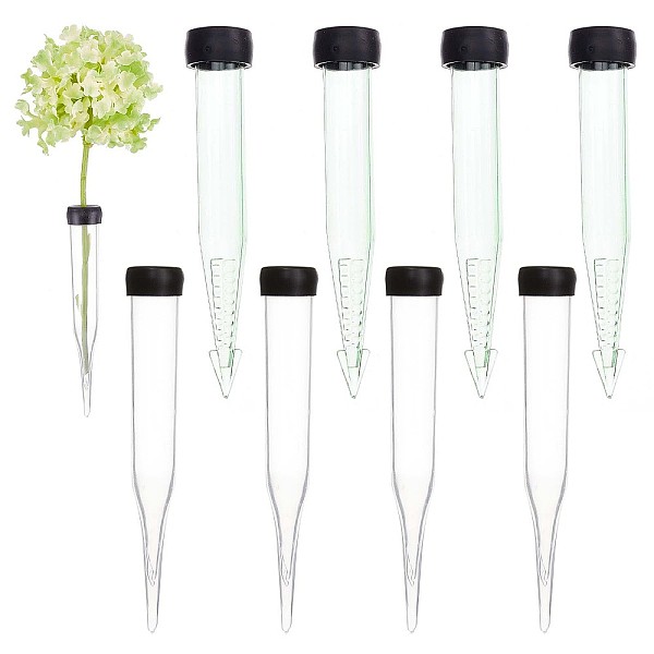 

PandaHall Gorgecraft 40Pcs 2 Styles Conical Plastic Test Tube, for Temporary Planter, Retaining Water of Flower, Flower Storage Supplies..., Multicolor