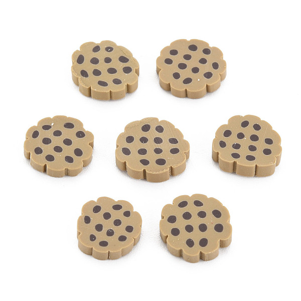 

PandaHall Handmade Polymer Clay Cabochons, Imitate Food, Biscuits, Tan, 9~10.5x2mm, about 5000pcs/1000g Polymer Clay Food Orange