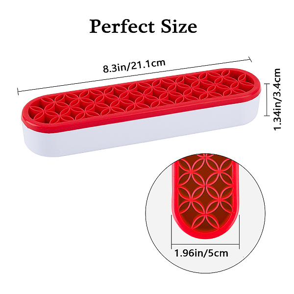 

PandaHall Gorgecraft Multipurpose Silicone Storage Box, for Cosmetics Brush Holder, Pen Holder, Toothbrush Holder, Lipstick Holder...