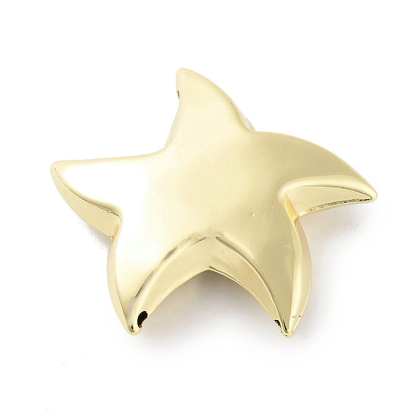 

PandaHall Brass Pendants, Star Charm, Real 18K Gold Plated, 37x40x10.5mm, Hole: 3.6mm Brass Star