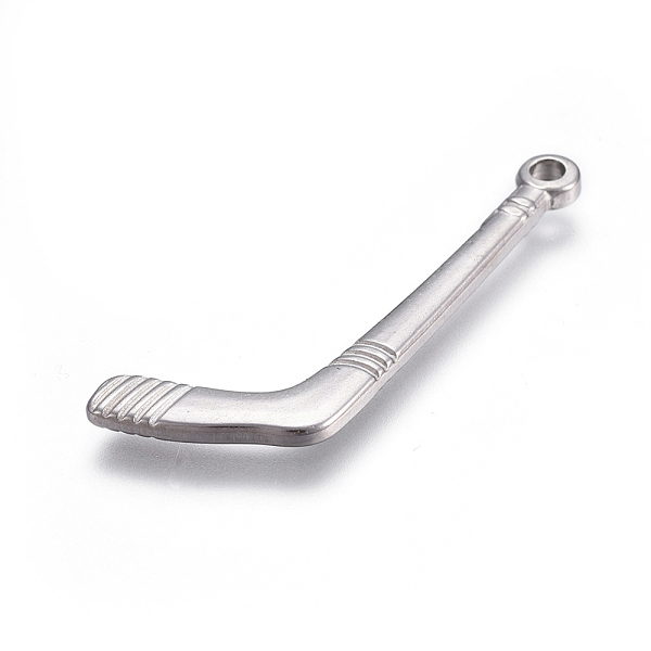 

PandaHall 304 Stainless Steel Pendants, Ice Hockey Stick, Stainless Steel Color, 41x16x2mm, Hole: 2mm 304 Stainless Steel Sports