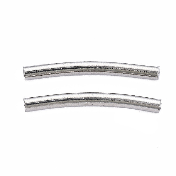 

PandaHall 201 Stainless Steel Beads, Curve Tube, Stainless Steel Color, 20x2x2mm, Hole: 0.7mm 201 Stainless Steel Tube
