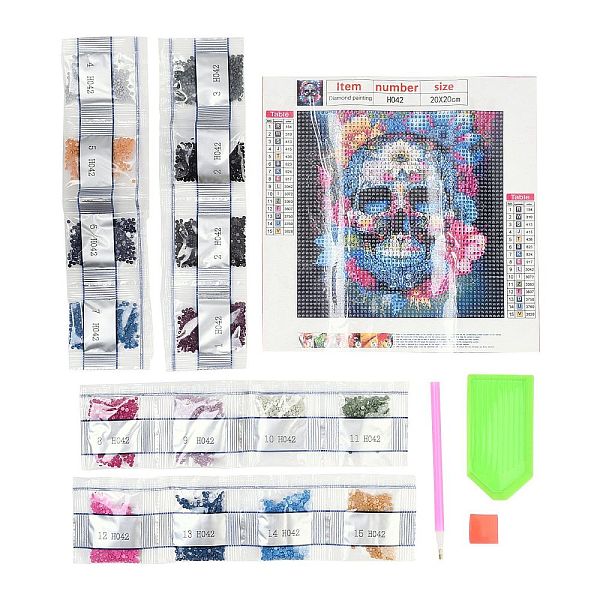 DIY Halloween Skull Theme Diamond Painting Kit
