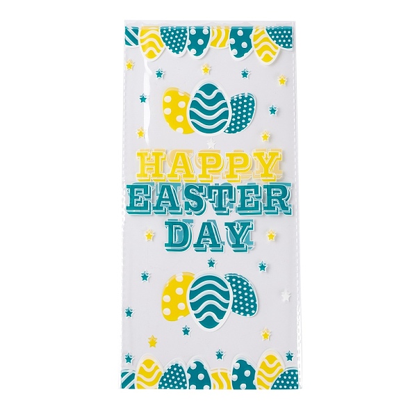 PandaHall OPP Plastic Storage Bags, Easter Theme, for Candy, Cookies, Gift Packaging, Rectangle, Easter Theme Pattern, 27~27.5x13x0.01cm...