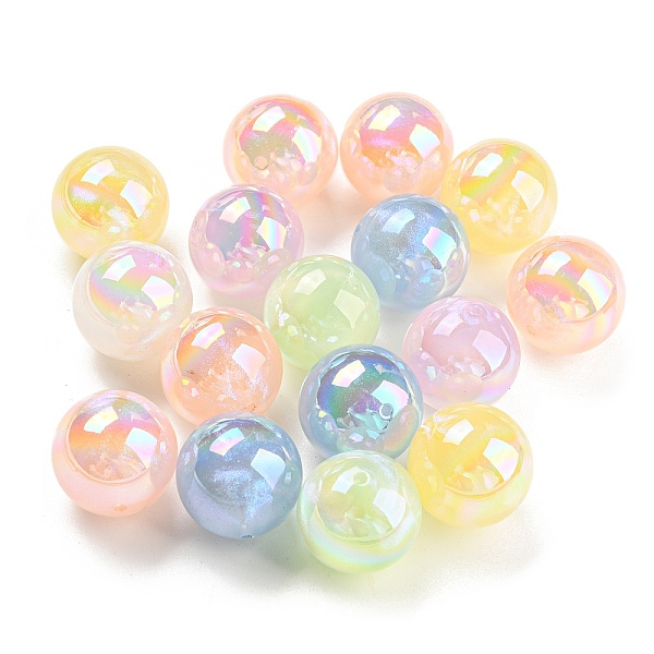 

PandaHall Opaque Acrylic Beads, Round, Mixed Color, 16mm, Hole: 1.4mm Acrylic Round Multicolor