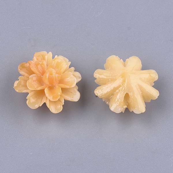 

PandaHall Synthetic Coral Beads, Dyed, Flower, Orange, 17.5x18x10mm, Hole: 1.5mm Synthetic Coral Flower Orange