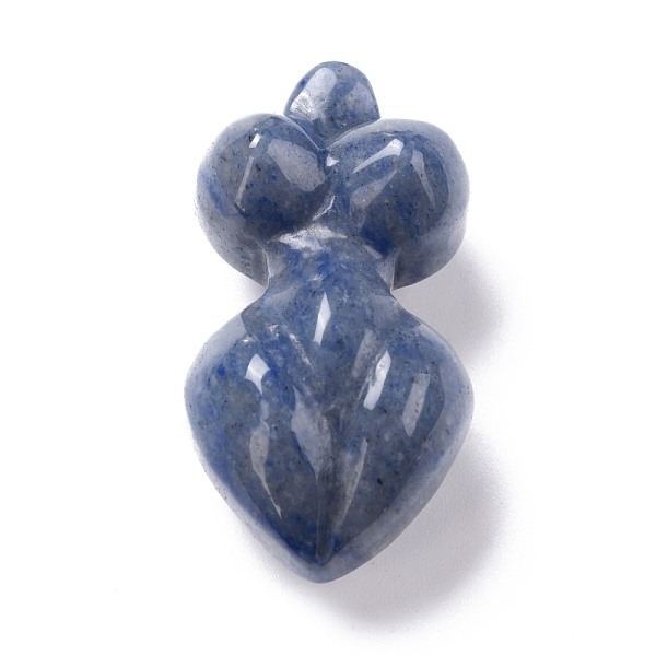 

PandaHall Natural Blue Aventurine Pendants, Goddess, 48~52x27x16mm, Hole: 1mm Blue Aventurine Human