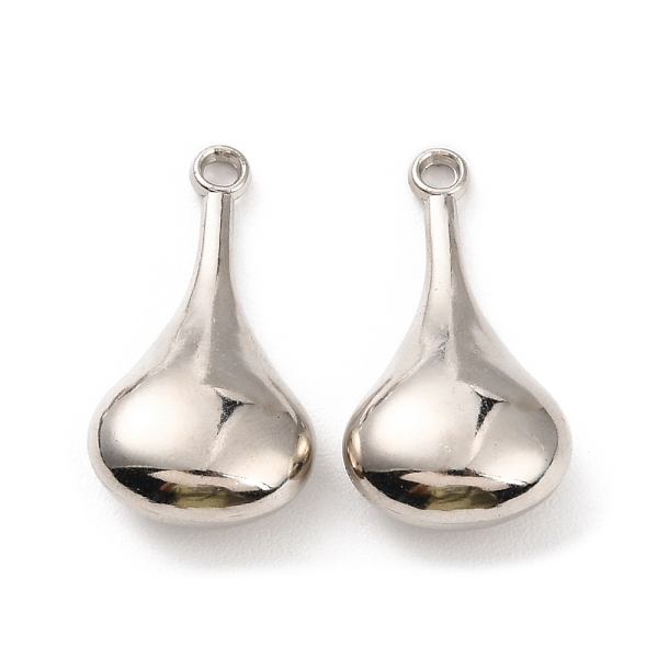 

PandaHall CCB Plastic Pendants, Teardrop Charm, Platinum, 31.5x16.5x8.5mm, Hole: 2.2mm Plastic Teardrop
