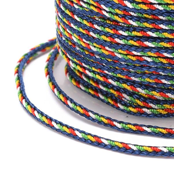 

PandaHall Multi-Color Decorative Nylon Twisted Cord, Nylon Rope String, for Home Decoration, Embellish Costumes, Bag Drawstrings, Colorful...