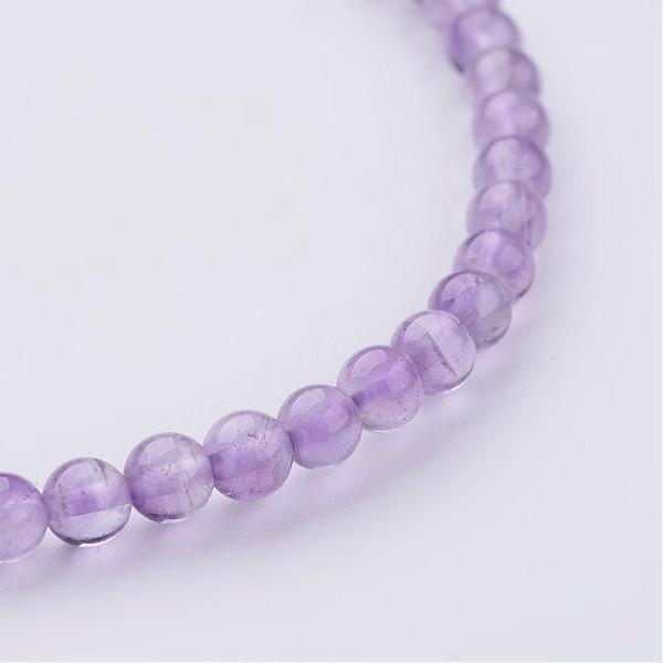 Natürlichen Amethyst Perlen Stretch-Armbänder