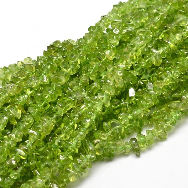 

PandaHall Natural Olive Quartz Chip Beads Strands, 5~14x4~10mm, Hole: 1mm, about 15.5 inch~16.1 inch Olive Quartz Chip