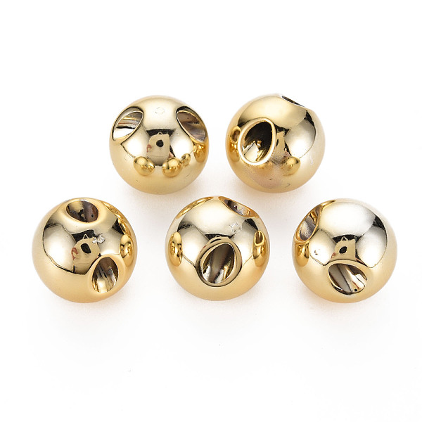 

PandaHall CCB Plastic Pendants, Suzumaru Beads, Round, Light Gold, 18mm, Hole: 3.5mm Plastic Round