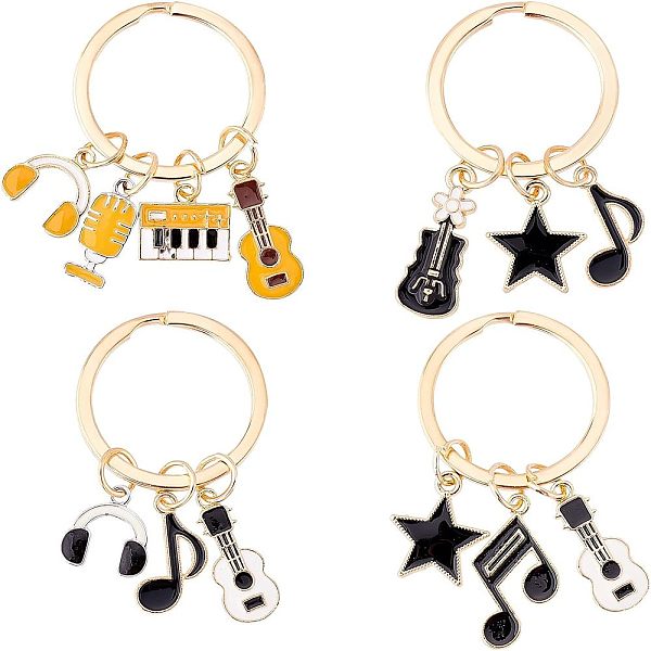 

PandaHall OLYCRAFT Keychain Alloy Mixed Shapes Multicolor