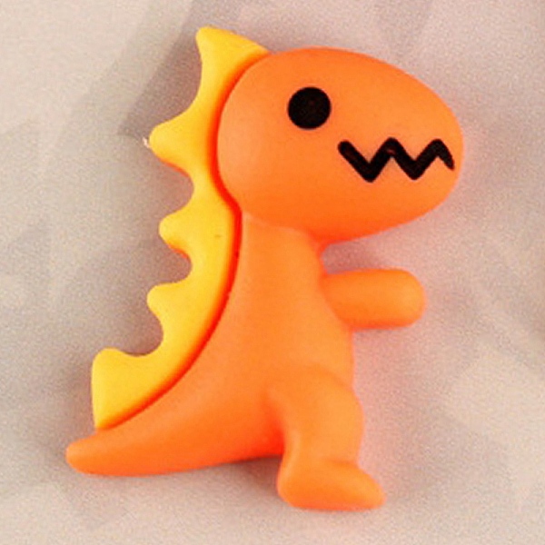 

PandaHall Dinosaur Opaque Flatback Resin Cabochons, for DIY Craft Making, Dark Orange, 22x15mm Resin Dinosaur