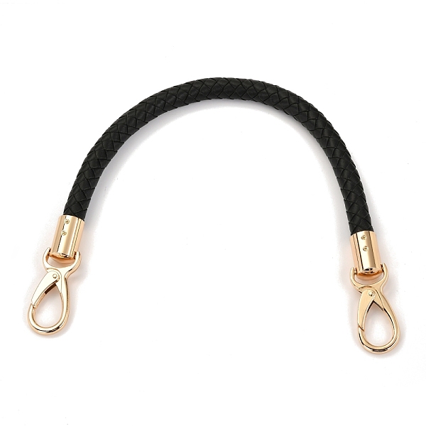 

PandaHall PU Leather Bag Strap, with Alloy Swivel Clasps, Bag Replacement Accessories, Black, 41.5x1cm Iron Black